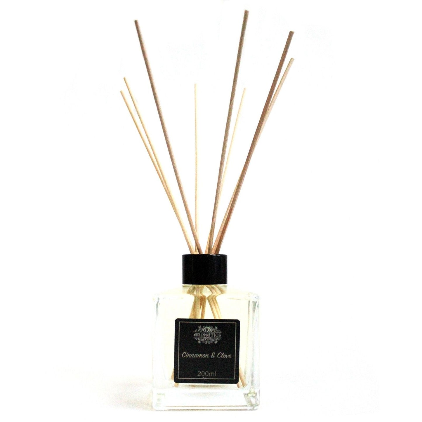 Alt-Tag: Duftstäbchen-Diffuser mit Zimt & Nelke – 200ML Glasflasche mit Duftstäbchen, Raumduft mit Zimt- und Nelkenduft 200ml