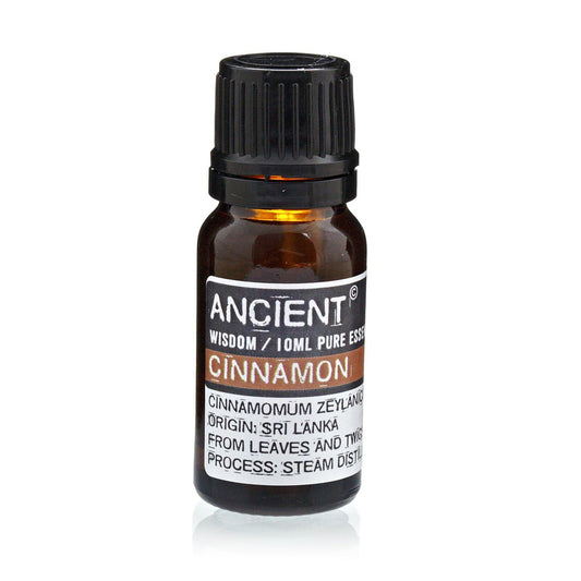 Alt-Tag: Ätherisches Zimtöl – 10 ML (Ceylon) Flasche ätherisches Zimtöl Ceylon 10 ml, Herkunft Sri Lanka, Ancient Wisdom