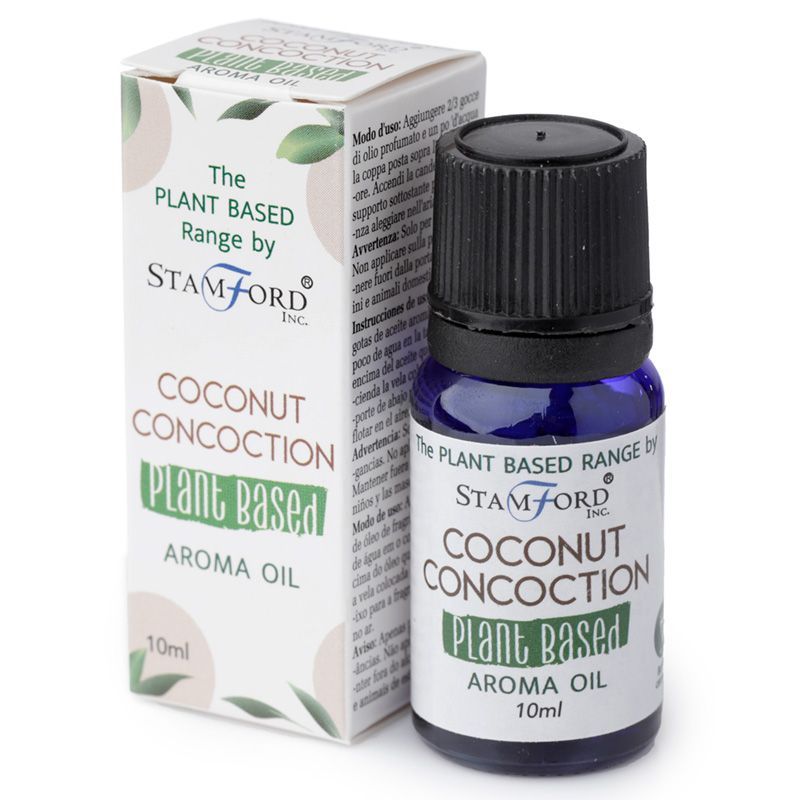Coconut Concoction Aroma Oil – 15ML plant-based coconut aroma oil bottle with box packaging
