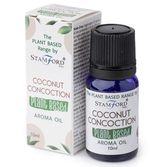 Coconut Concoction Aroma Oil – 15ML plant-based coconut aroma oil bottle with box packaging