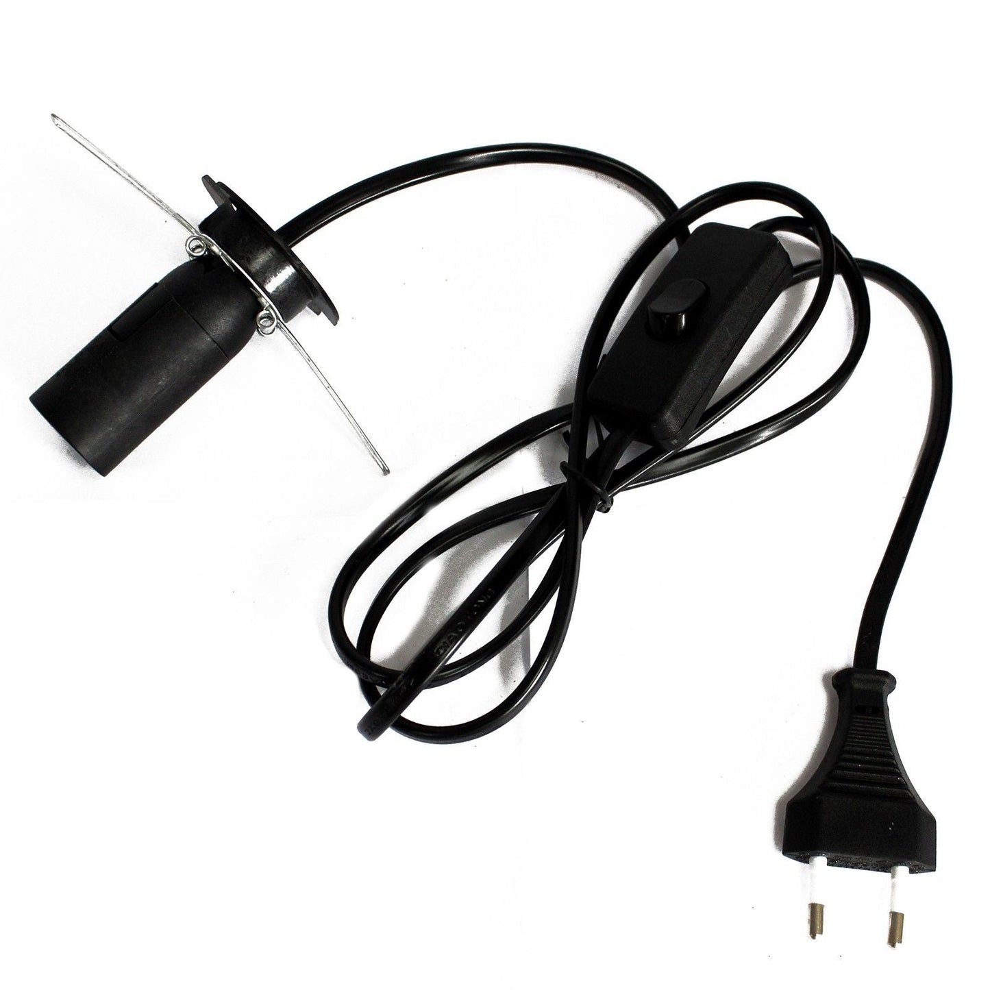 Lámpara de Hoja de Coco – Chocolate Twist cable de alimentación 6x4 CM con interruptor y enchufe, accesorio eléctrico para lámpara