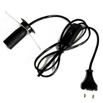Lámpara de hoja de coco – Chocolate Twist cable eléctrico de 6x4 CM con enchufe e interruptor para el montaje de la lámpara