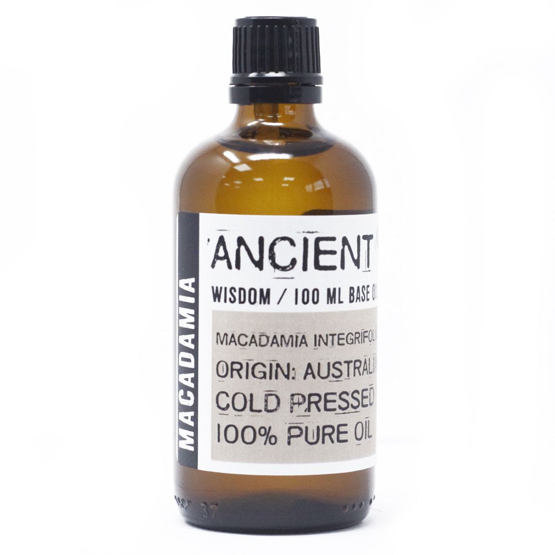 Cold Pressed Macadamia Oil – 100 ML bottle, 100% pure cold pressed macadamia oil, 100 ml base oil