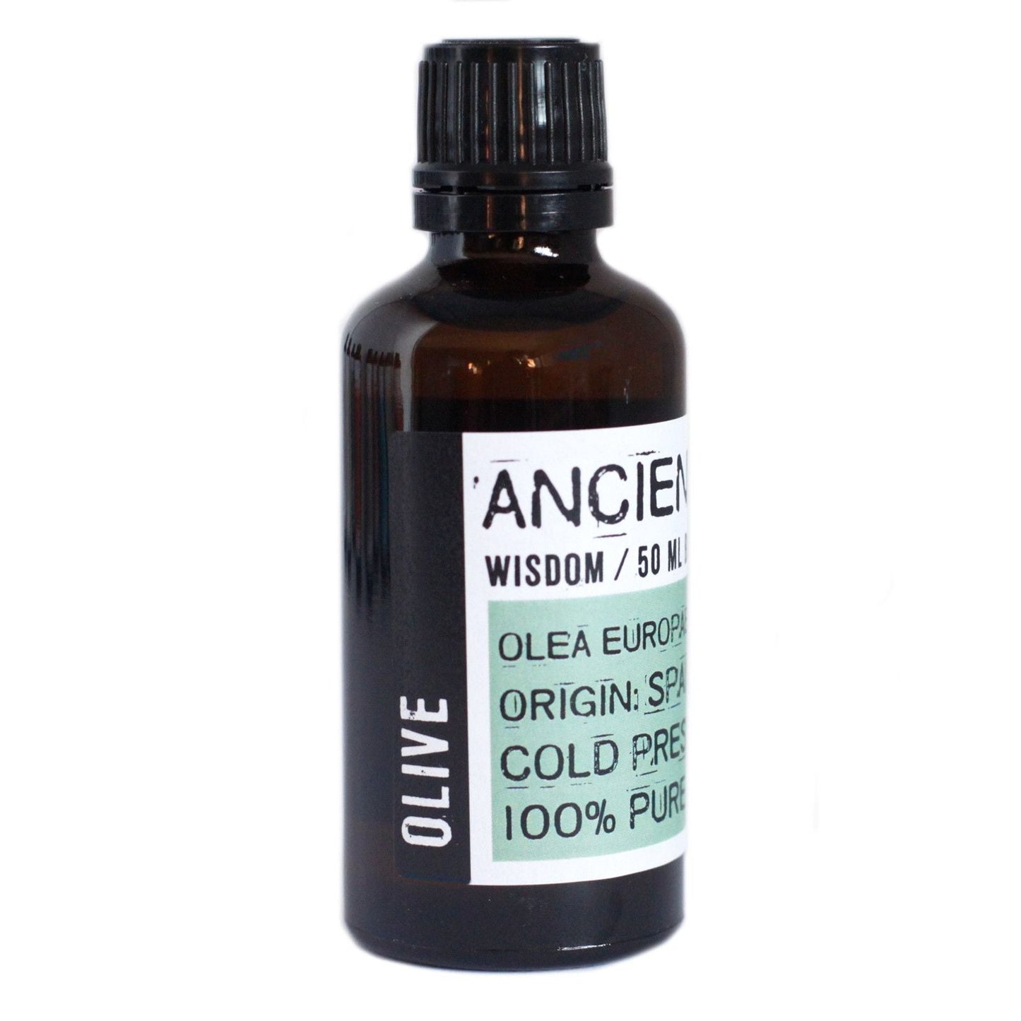 Alt Tag: Cold Pressed Olive Oil Carrier – 50ML en botella ámbar de 50 ml, aceite de oliva prensado en frío origen España