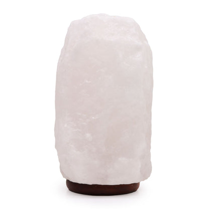 Crystal Rock Himalaya-saltlampa med bas – ca 8–10 KG, handskuren lampa i naturlig saltkristall på mörk bas