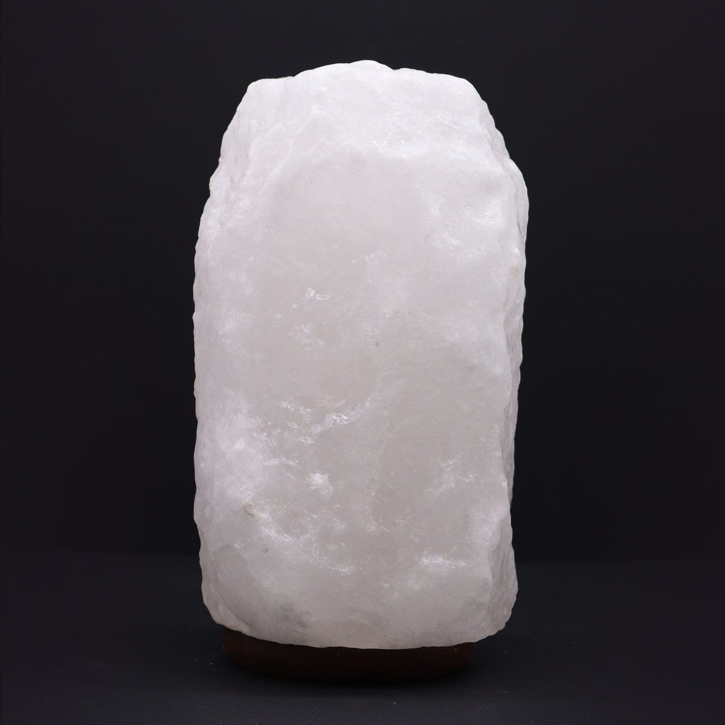 Crystal Rock Himalaya-saltlampa med bas – ca 8–10 KG, extra stor Himalaya-saltlampa med bas, mjukt bärnstensfärgat ljus