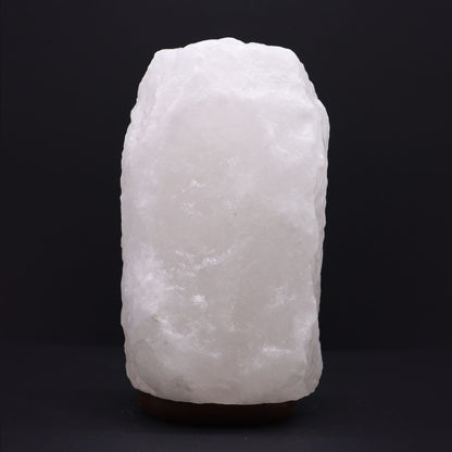 Crystal Rock Himalaya-saltlampa med bas – ca 8–10 KG, extra stor Himalaya-saltlampa med bas, mjukt bärnstensfärgat ljus