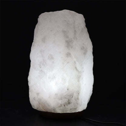 Crystal Rock Himalaya-saltlampa med bas – ca 8–10 KG, extra stor handskuren Himalaya-saltlampa med varmt ljus