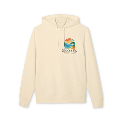 Tu Propio Logo Impreso en el Frente Empresas y Organizaciones Sudadera con Capucha Premium Unisex, sudadera con capucha de algodón orgánico con logo impreso en el frente, crema