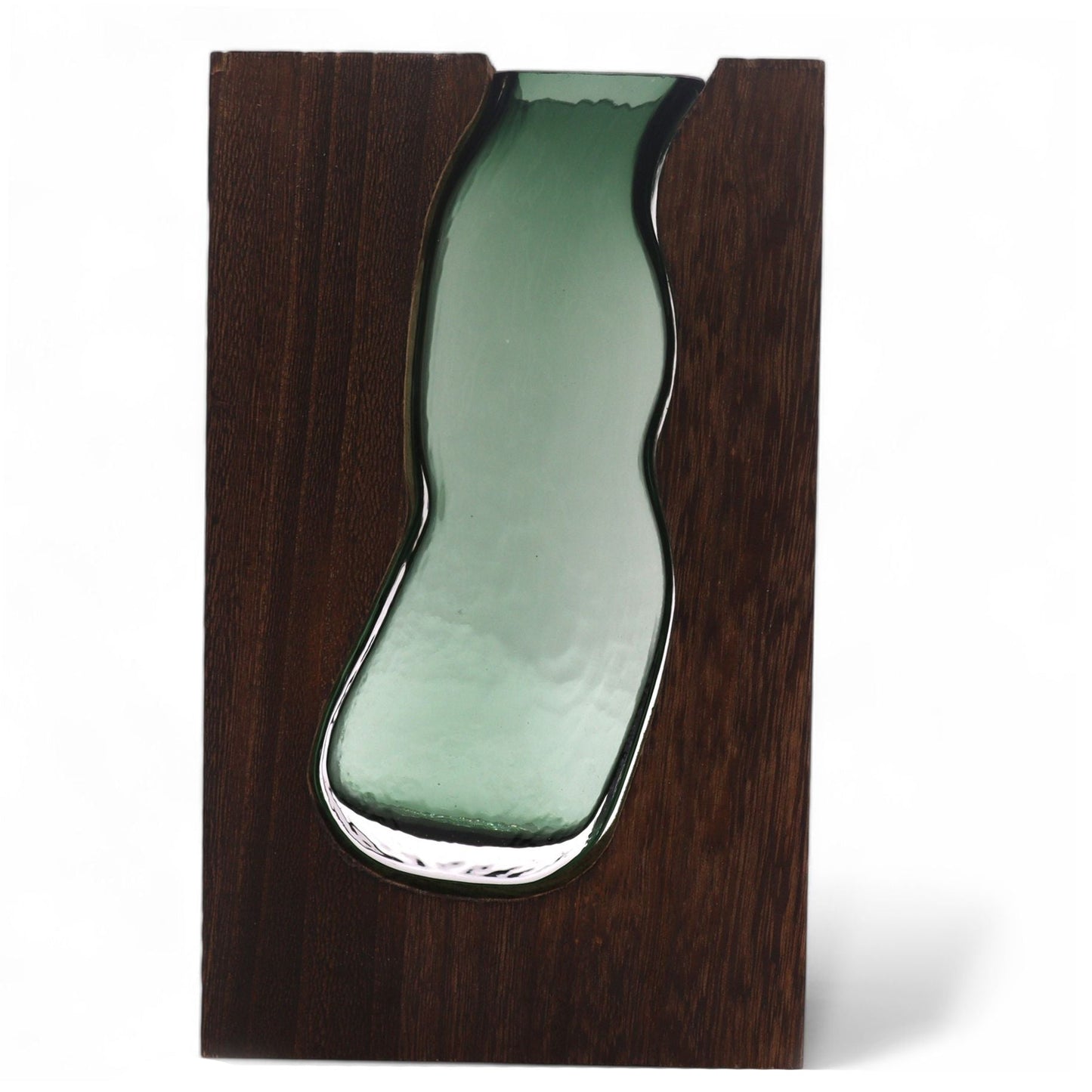 Alt Tag: Dark Tung Wood Glass Terrarium – 18x5x32 CM, clear glass insert in dark tung wood frame, home decor terrarium display