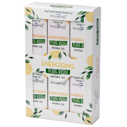 Energising Plant-Based Aroma Oil – 20 ML plant-based fragrance oil set in boxed packaging