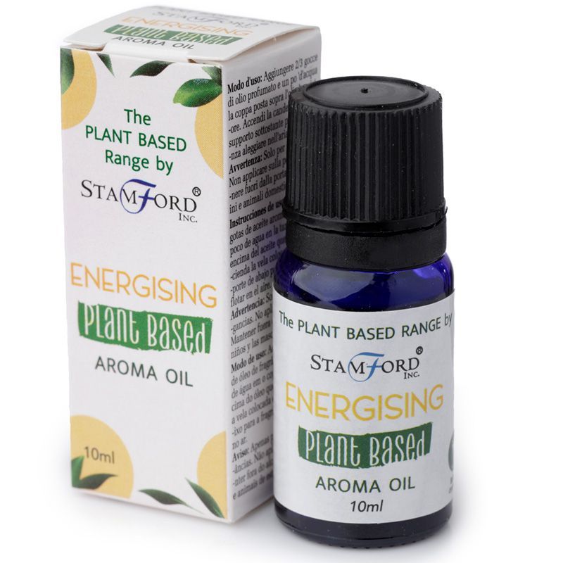 Energising Plant-Based Aroma Oil – 20 ML planta-based aroma oil bottle with box packaging, premium fragrance oil for home ambience