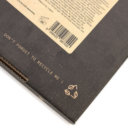 Alt Tag: Essential Oil Gift Set – Top 12 Collection packaging close-up with barcode label and “Don’t forget to recycle me!” message