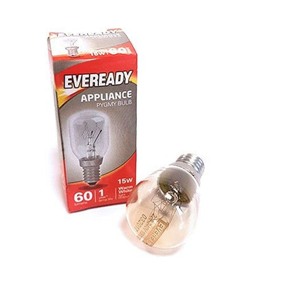 Ersättningslampa till hjärtformad Himalaya-saltlampa – 15W varmvit pygmélampa med Eveready Appliance-box och lampa