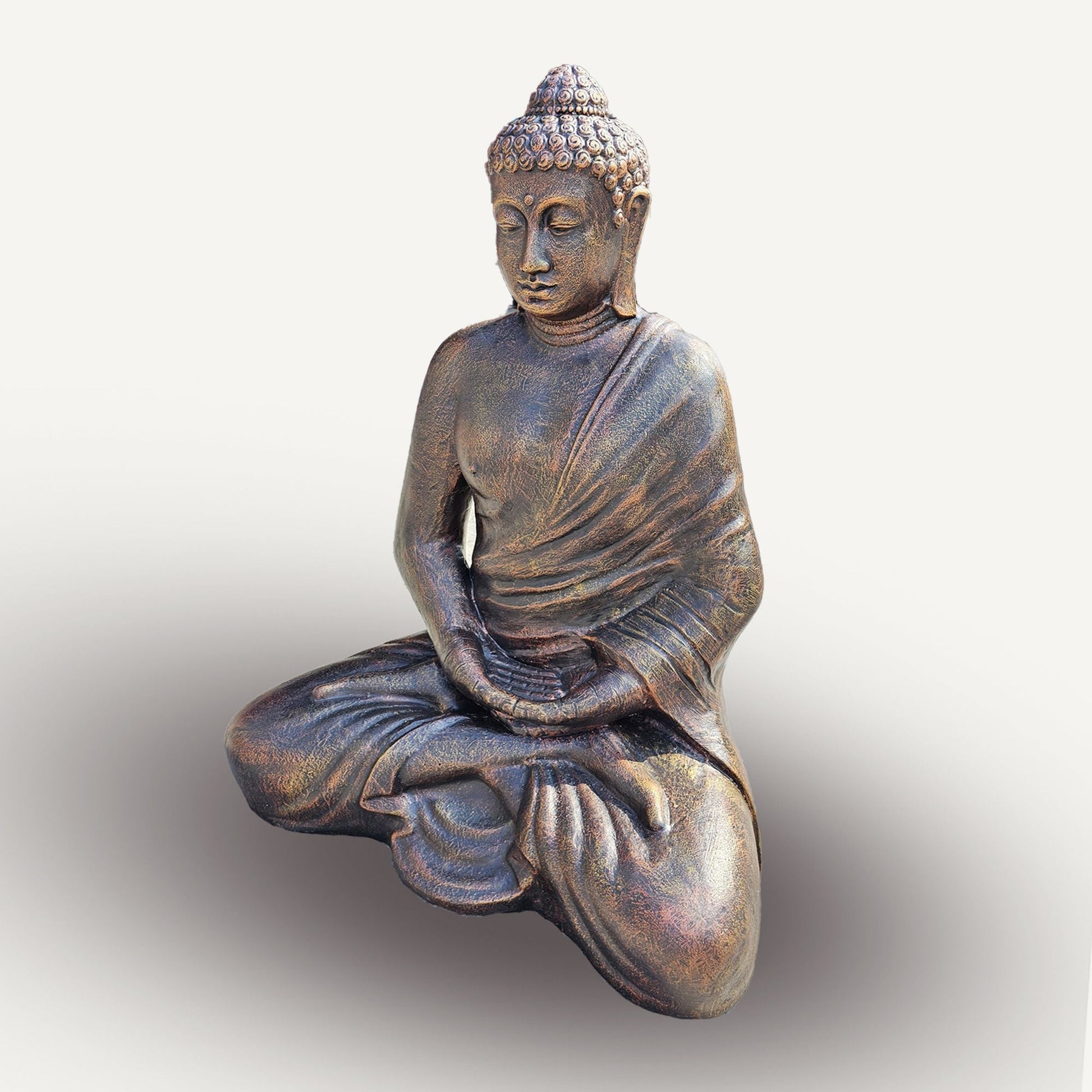 Fibre Cement Thai Buddha Statue – 0.96M seated meditating Buddha sculpture, extra large, durable fibre cement, indoor/outdoor decor