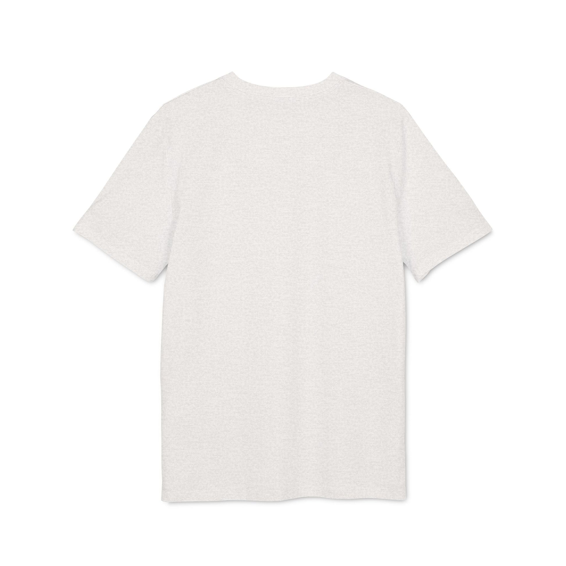 Alt Tag: Follow The Crowd Then Premium Unisex T-Shirt in blanco liso, vista frontal, manga corta, cuello redondo