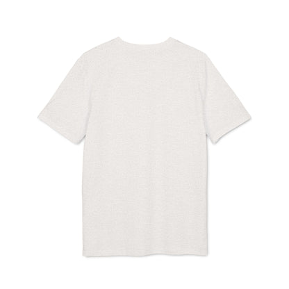 Alt Tag: Follow The Crowd Then Premium Unisex T-Shirt in blanco liso, vista frontal, manga corta, cuello redondo