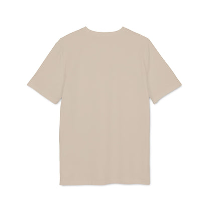Alt Tag: Football Football Lovers And Players Camiseta Unisex premium color beige, vista frontal en fondo blanco