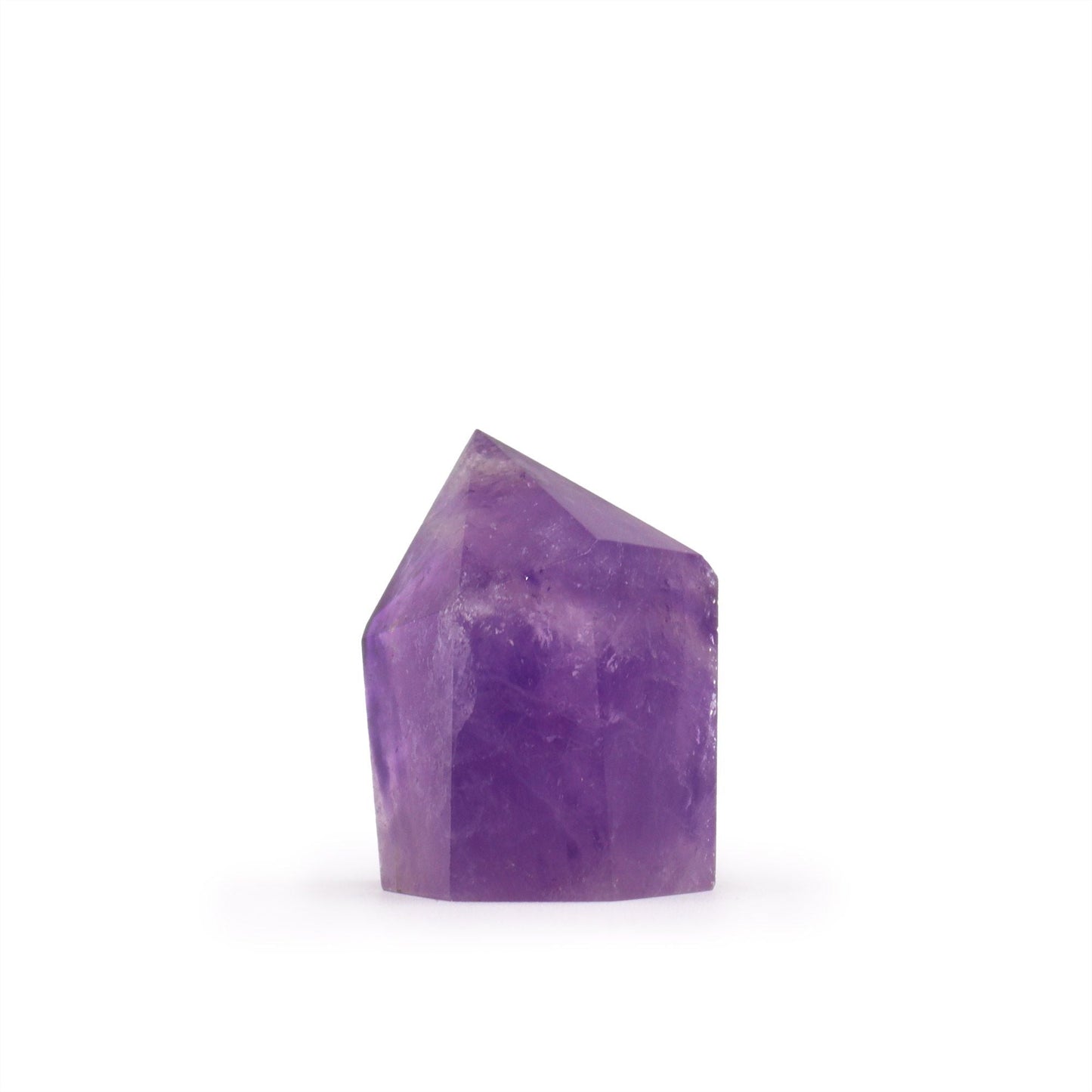 Gemstone Amethyst Points – 4-5.5CM purple amethyst crystal point gemstone specimen, polished tower with natural veining