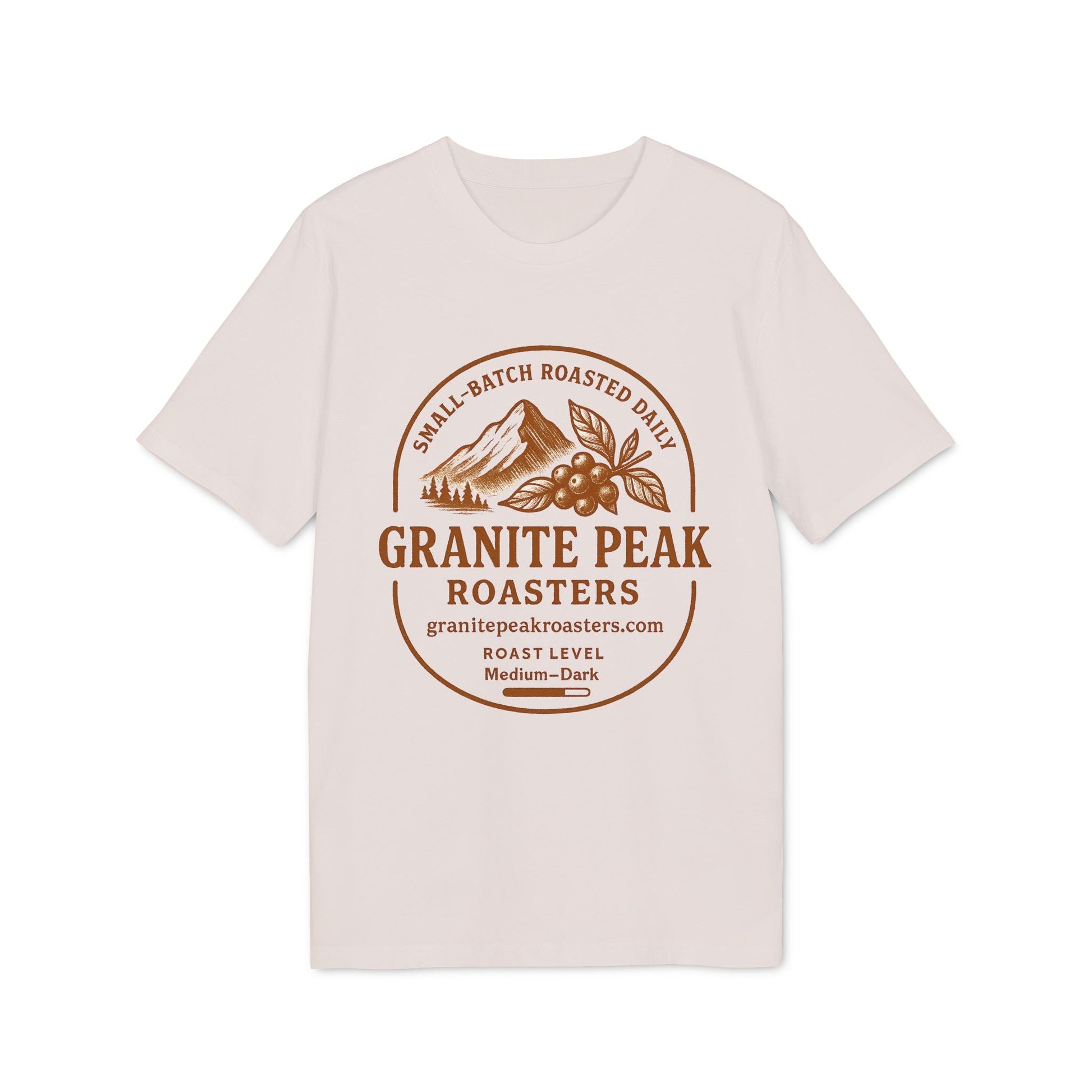 Föreningar Företag Välj Er Logga. T Shirts I Sponsra Saga Village. Premium Unisex T-Shirt med Granite Peak Roasters logotryck