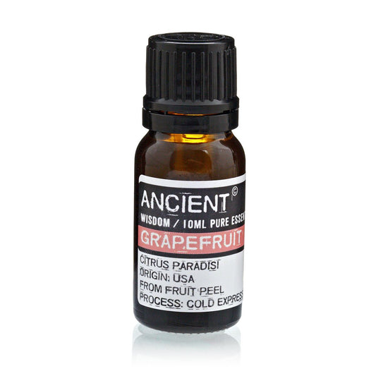 Alt Tag: Grapefruit Essential Oil – 10 ML bottle, cold-pressed grapefruit peel essential oil from USA-grown fruit, 10 ml