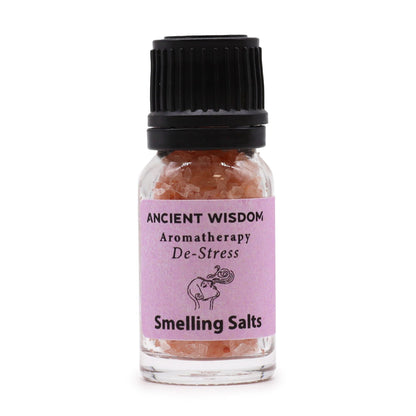 Himalayan Aromaaroma Smelling Salt – 6.2x2.4 CM bottle with pink label and Himalayan salt crystals