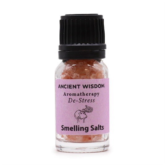 Himalayan Aromaaroma Smelling Salt – 6.2x2.4 CM bottle with pink label and Himalayan salt crystals