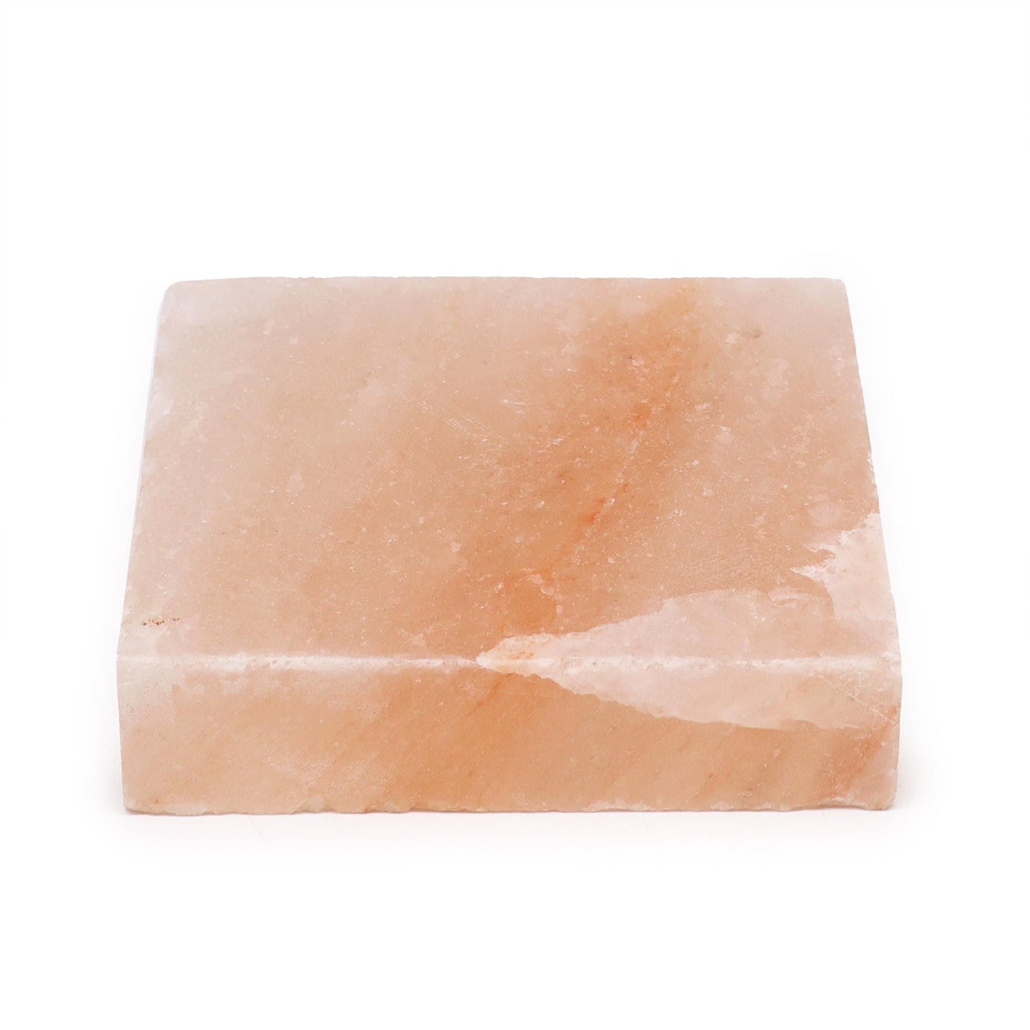 Alt Tag: Himalayan Salt Cooking Plate – Square (20 × 20 × 5 CM), hand-carved pink salt block for grilling, searing and serving