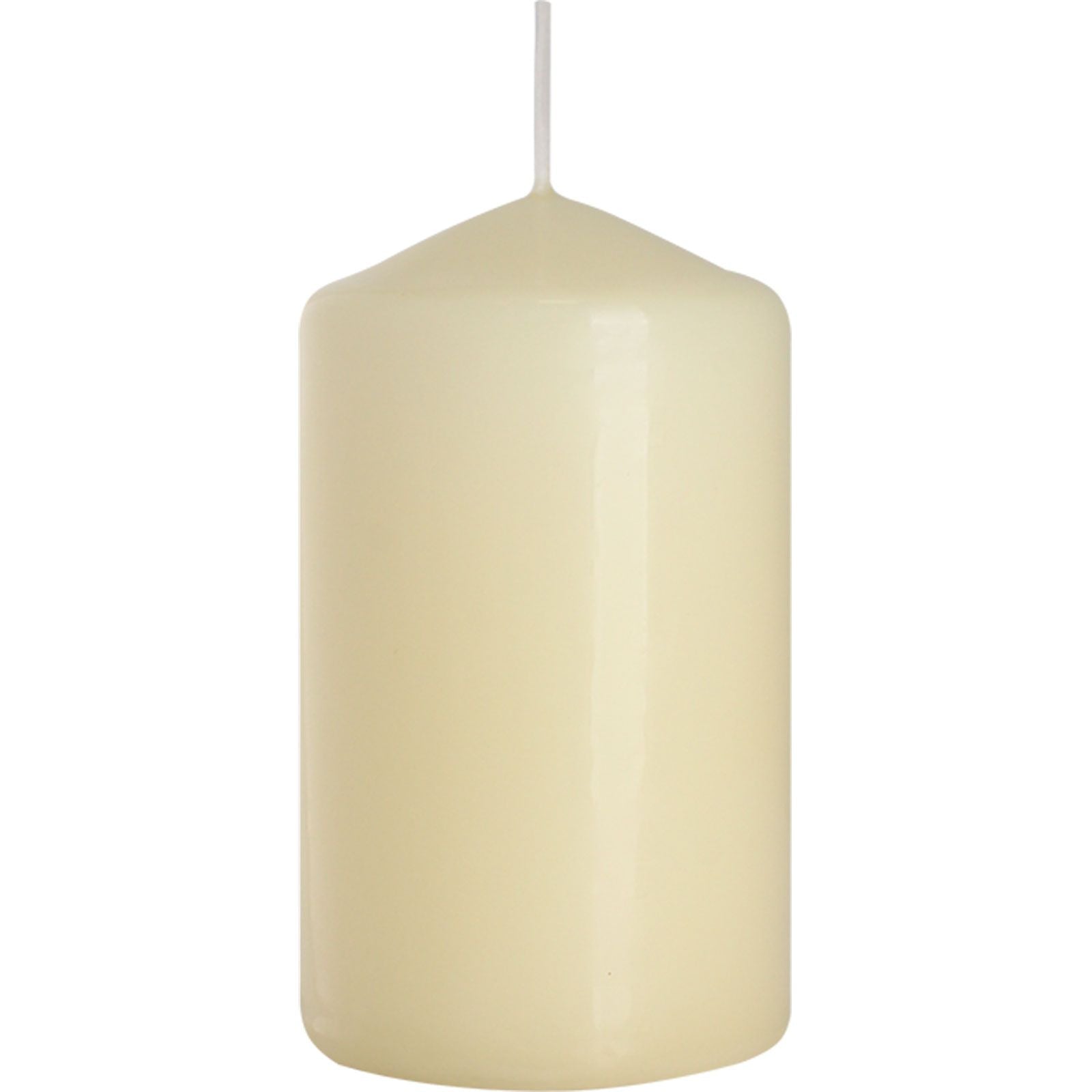 Alt Tag: Ivory Parafin Wax Pillar Candle – 60x100MM ivory paraffin wax pillar candle, cylindrical design with wick, unlit