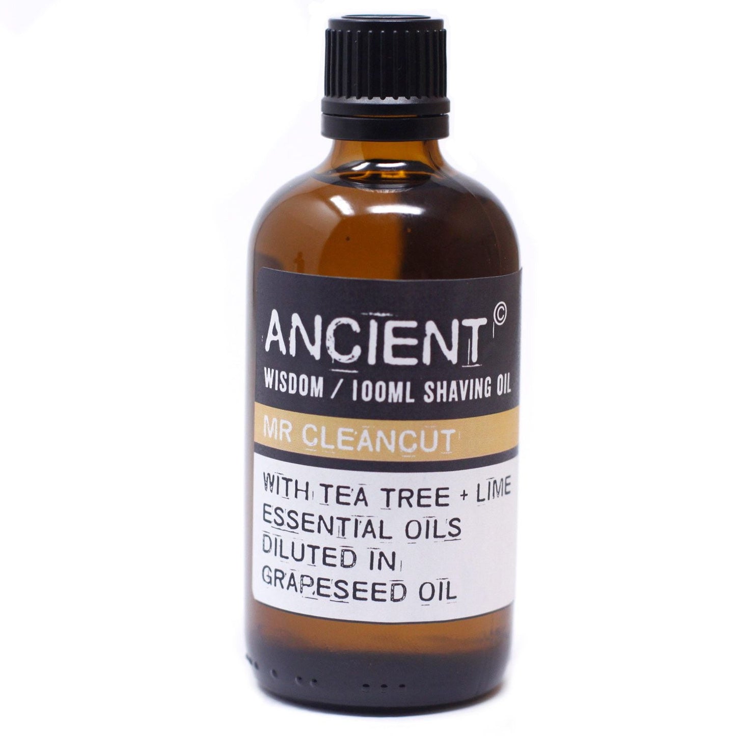 Jojoba rakolja – 100ML rakolja i bärnstensfärgad flaska med Tea Tree & Lime, med eteriska oljor av tea tree och lime, 100 ml