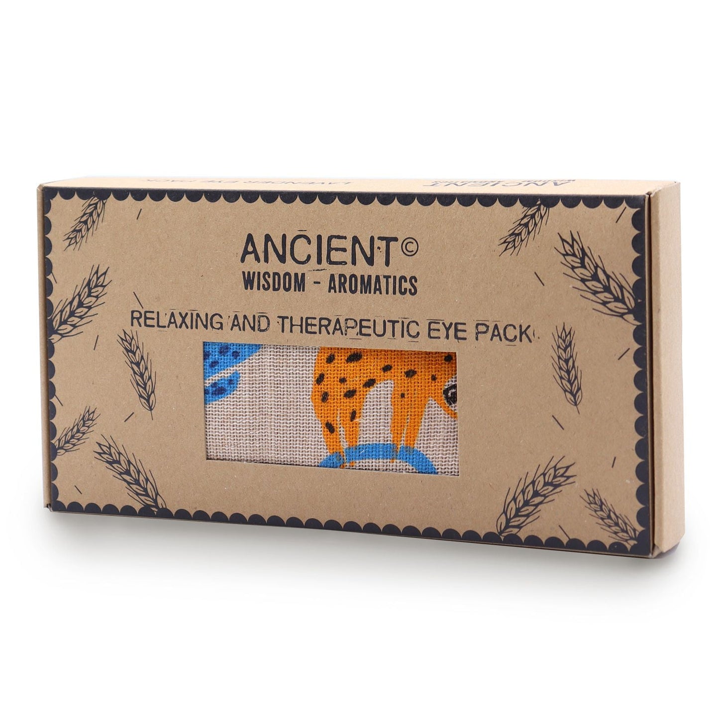 Lavender Natural Cotton & Juco Eye Pillow in Gift Box – Lazy Sloth, Ancient Wisdom Aromatics eye pack gift box packaging