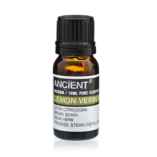 Lemon Verbena Essential Oil – 10 ML bottle, steam-distilled Lippia citriodora essential oil from Spain, 10ml amber glass