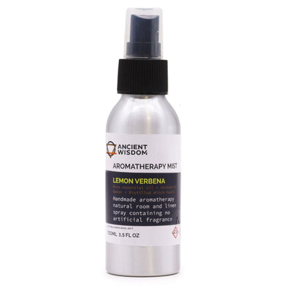 Alt Tag: Lemon Verbena Essential Oil Mist – 100ML spray bottle aromatherapy mist with lemon verbena scent, 100 ml (3.5 fl oz)