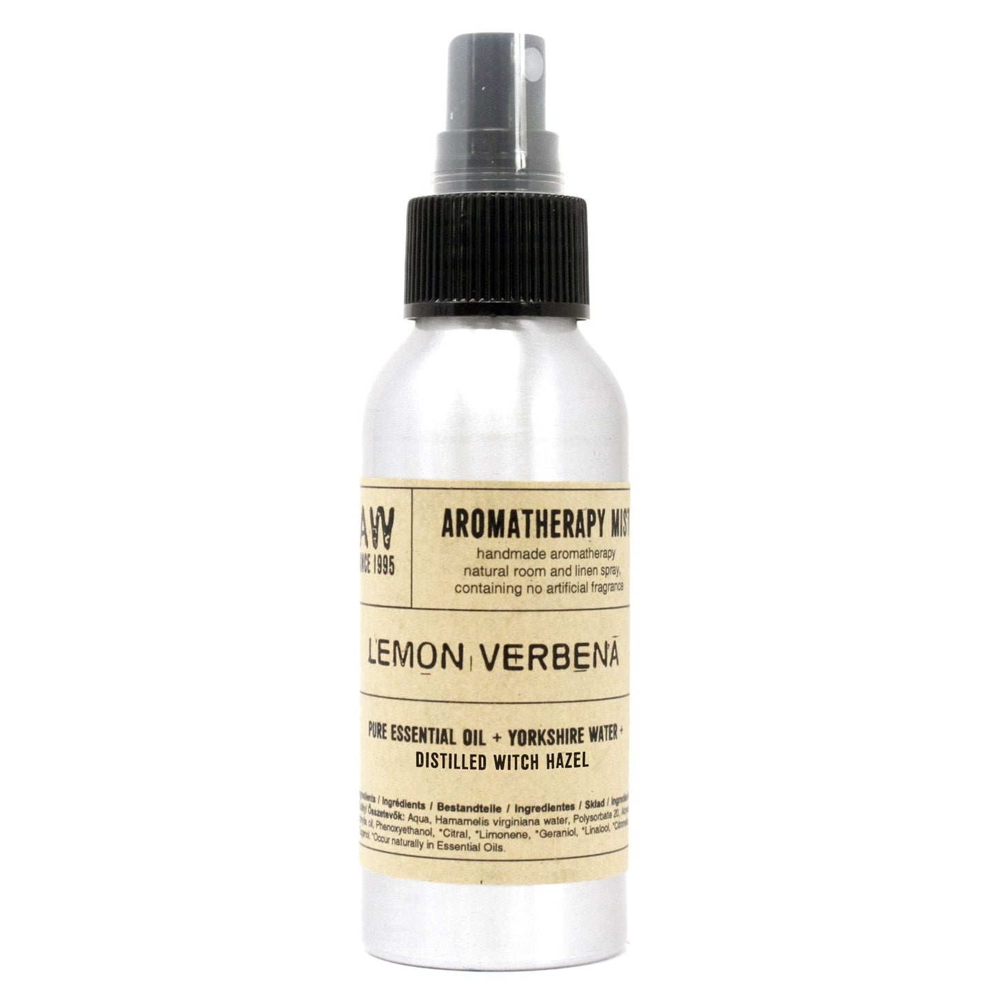 Alt Tag: Lemon Verbena Essential Oil Mist – 100ML aromatherapy room and linen spray bottle, lemon verbena scented mist 100ml