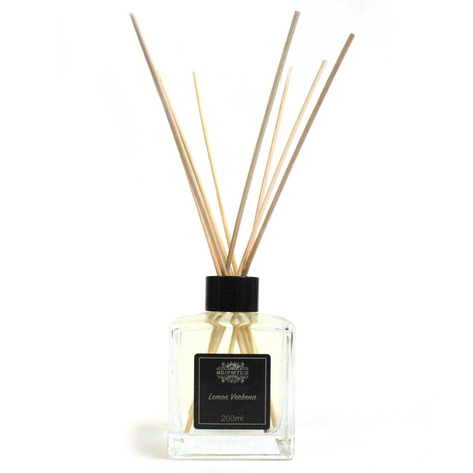 Zitronenverbene ätherisches Öl Duftstäbchen-Diffusor – 200ML in Glasflasche mit Rattanstäbchen