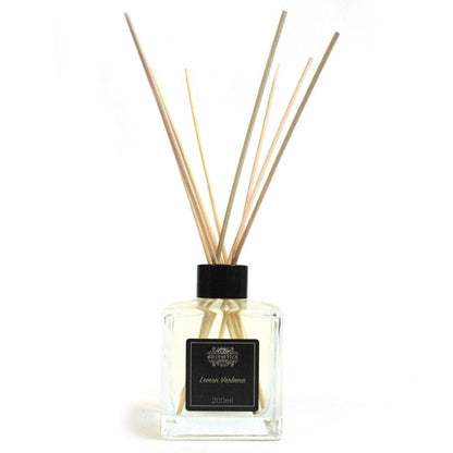 Zitronenverbene ätherisches Öl Duftstäbchen-Diffusor – 200ML in Glasflasche mit Rattanstäbchen