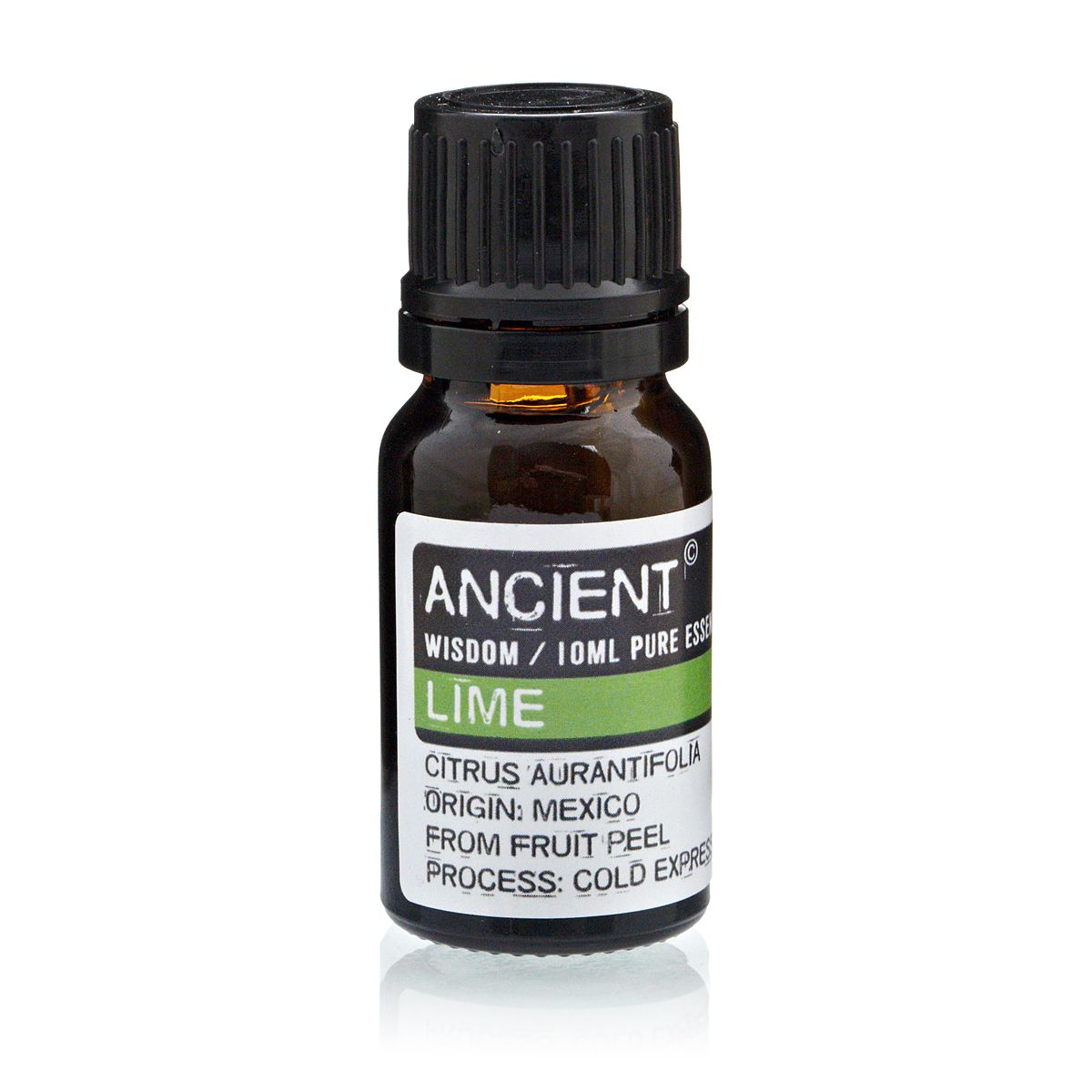 Alt-Tag: Limetten-Ätherisches Öl – 10-ml-Flasche, kalt aus der Schale der Limettenfrucht gepresst, Herkunft Mexiko