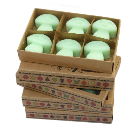 Alt Tag: Liquorice Luxury Wax Melts Gift Set – 6 Pieces, 6 wax melts en caja de regalo, cera de soja y palma sin parafina