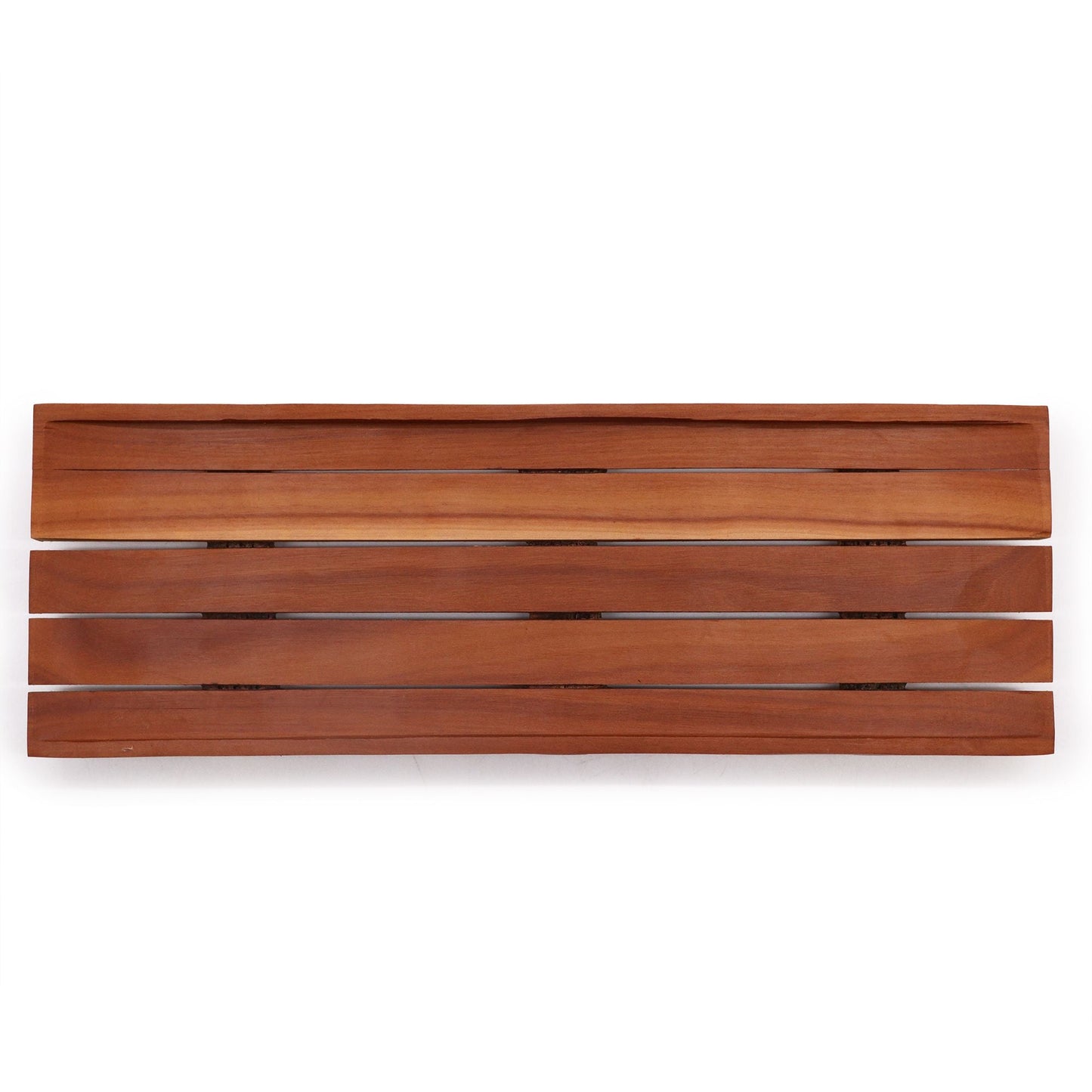 Alt Tag: Mahogany Soap Dish – Large 30x14 CM, bandeja de madera de naseberry (Manilkara zapota) con ranuras, acabado caoba, 30x14 cm
