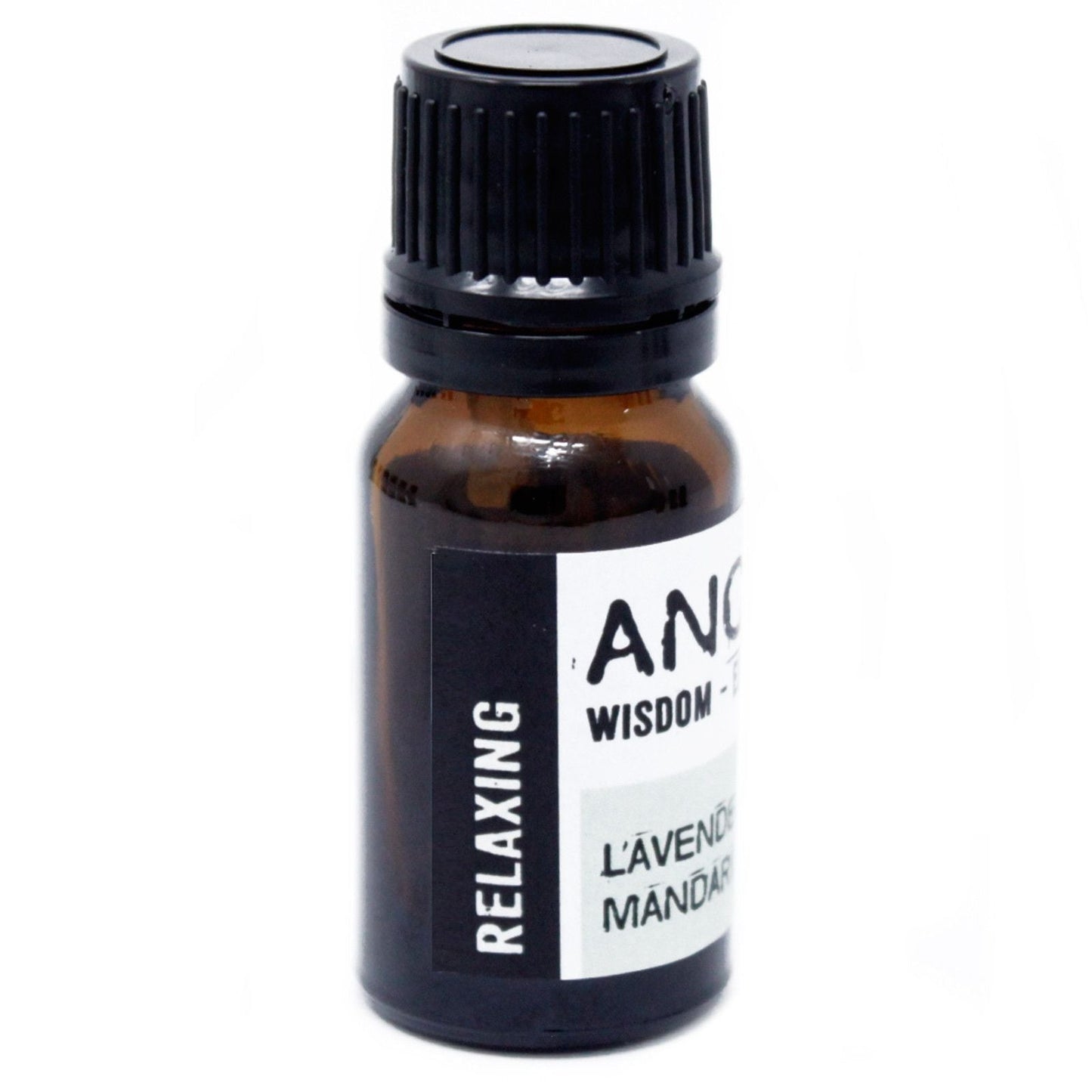 Mandarin & Lavender Oil Blend – 10ML essential oil bottle with black cap and label