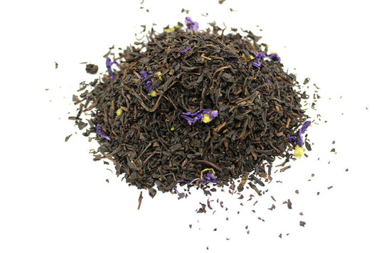 Merlin's Artisan Earl Grey Tea – 1KG, té negro a granel con pétalos de malva, mezcla artesanal