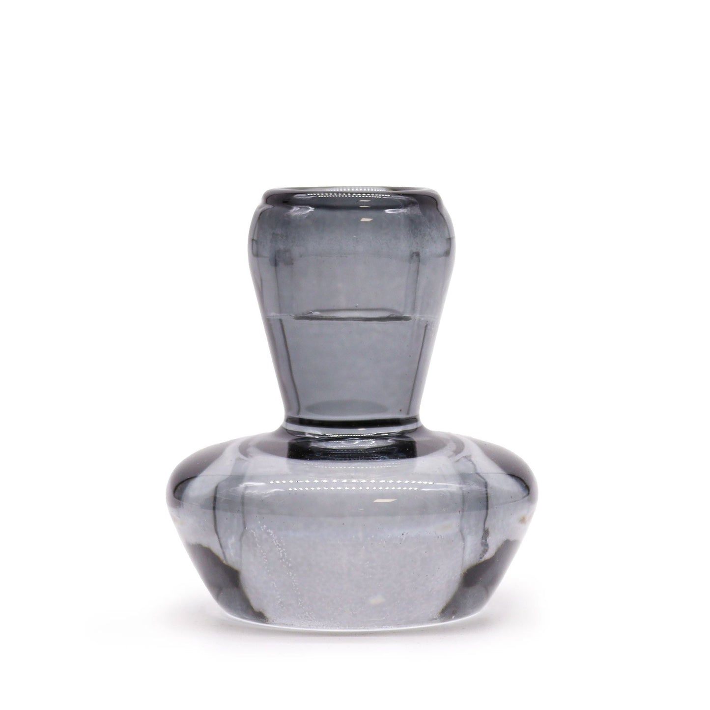 Portavelas de vidrio gris medianoche – Set de 6,2x7 CM, portavelas de vidrio prensado en gris medianoche para velas de cena o tealights