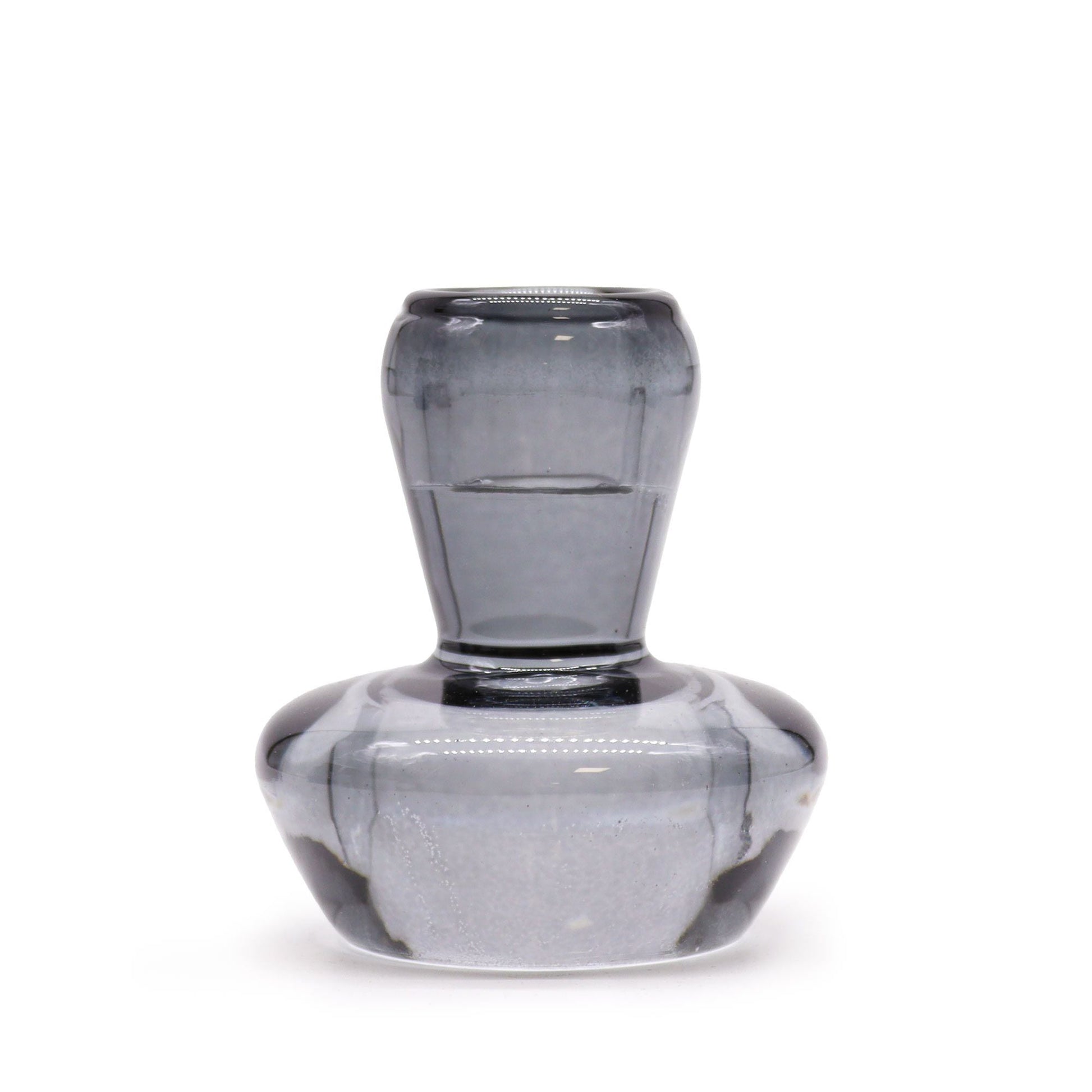 Portavelas de vidrio gris medianoche – Set de 6,2x7 CM, portavelas de vidrio prensado en gris medianoche para velas de cena o tealights