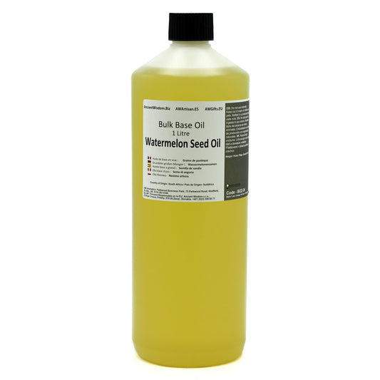 Nourishing Watermelon Seed Oil – 1 Litre botella de aceite de semilla de sandía 1 litro con tapa negra