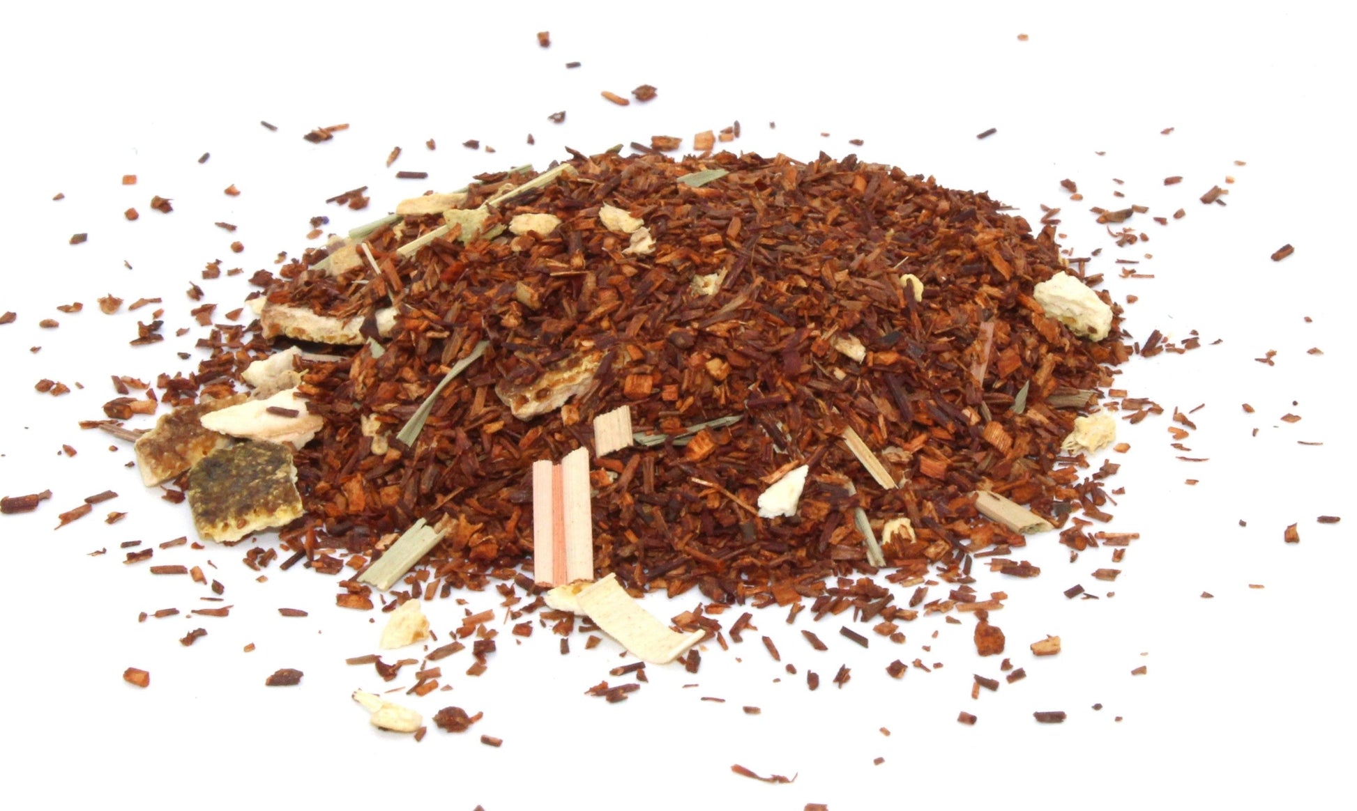 Organic Rooibos Tea Blend – 50G, mezcla suelta de rooibos con cáscara de naranja, jengibre y lemongrass