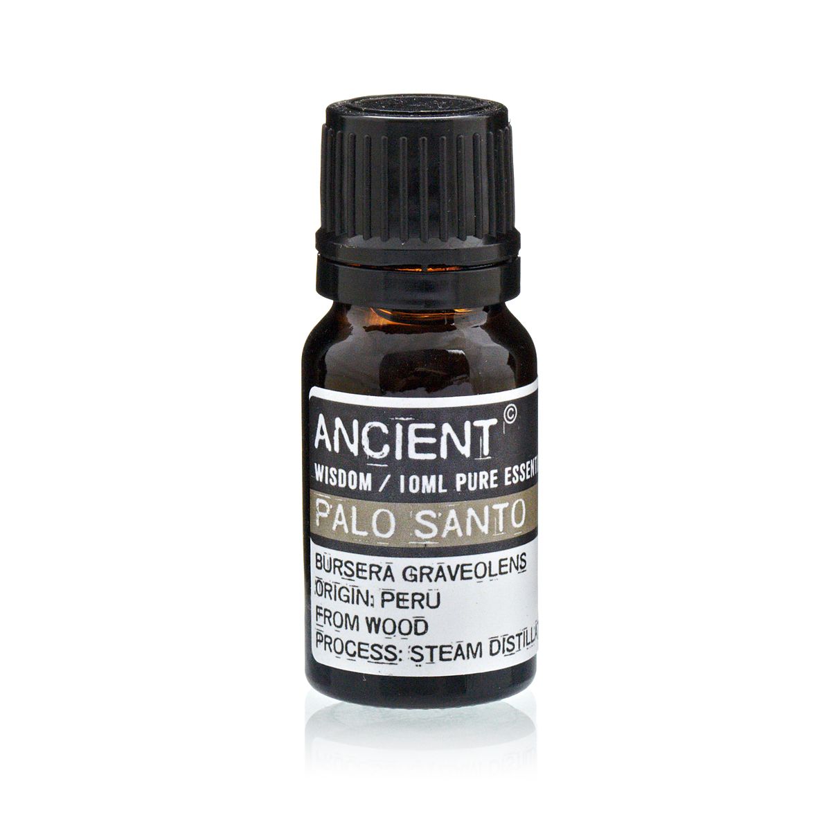 Palo Santo Aromacare Oil – 10ML botella de aceite esencial 10 ml, Ancient Wisdom, origen Perú, destilado al vapor