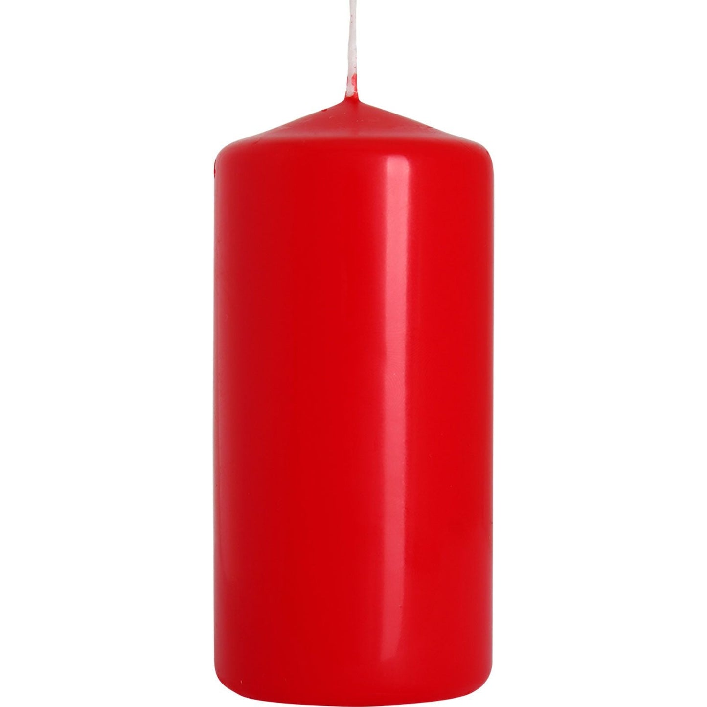 Paraffin Wax pelarljus – 50x100 MM / Röd, rött pelarljus i paraffinvax med veke, dekorativt ljus för hemmet med 20 timmars brinntid