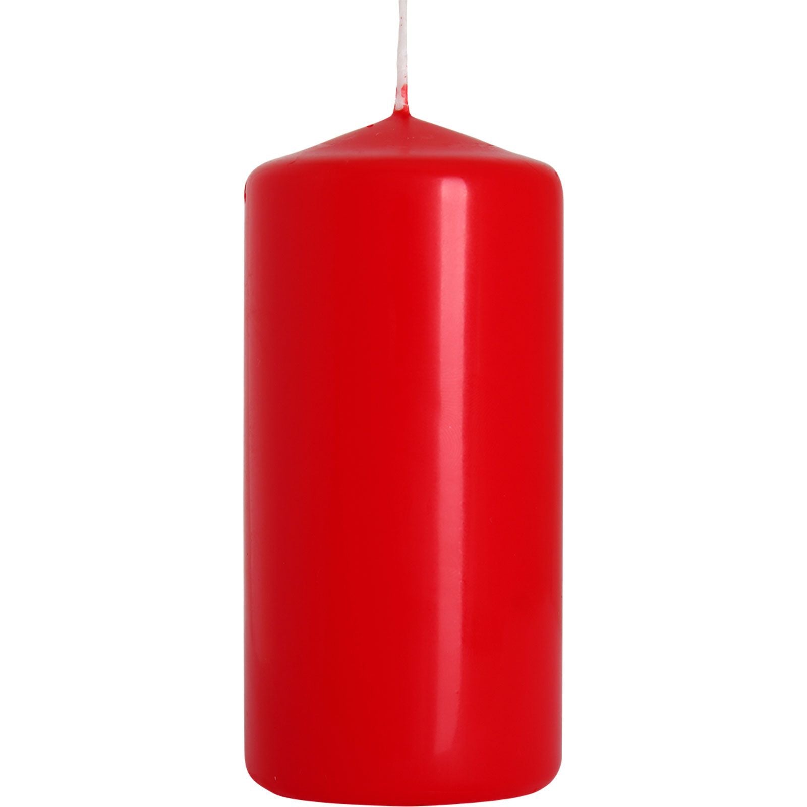 Paraffin Wax pelarljus – 50x100 MM / Röd, rött pelarljus i paraffinvax med veke, dekorativt ljus för hemmet med 20 timmars brinntid