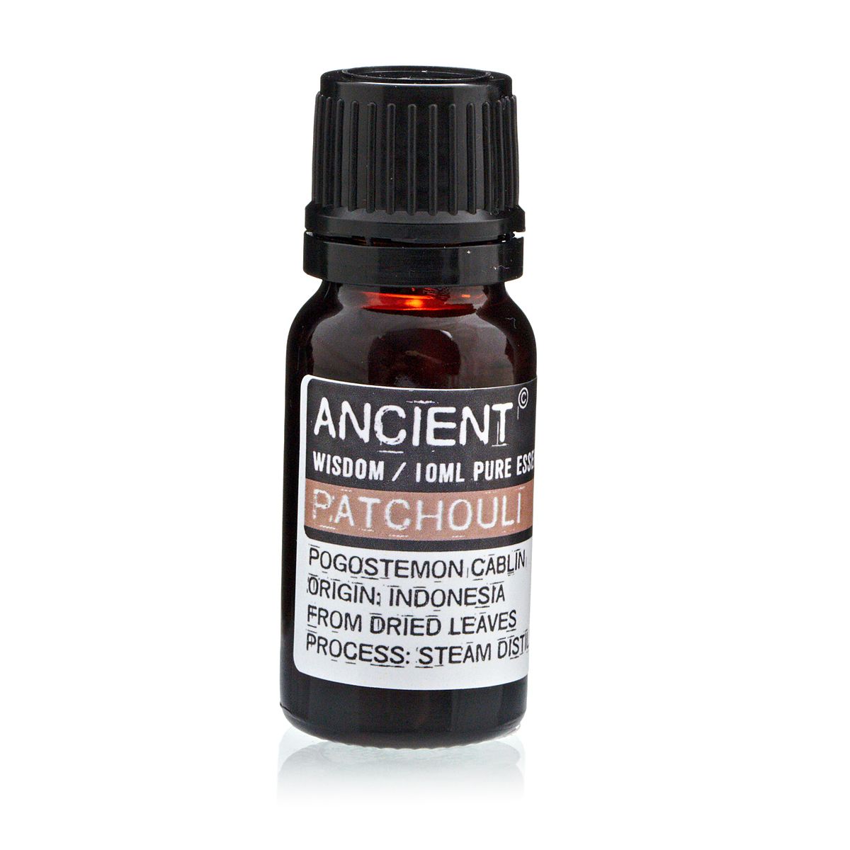 Alt-tag: Patchouli eterisk olja – 10 ML-flaska, ren eterisk olja 10 ml, ångdestillerad patchouli (Pogostemon cablin)