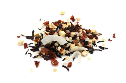 Piña Colada Infusion Artisan Tea – 1 KG mezcla de té artesanal con trozos de piña, coco y flores de hibisco, hoja suelta